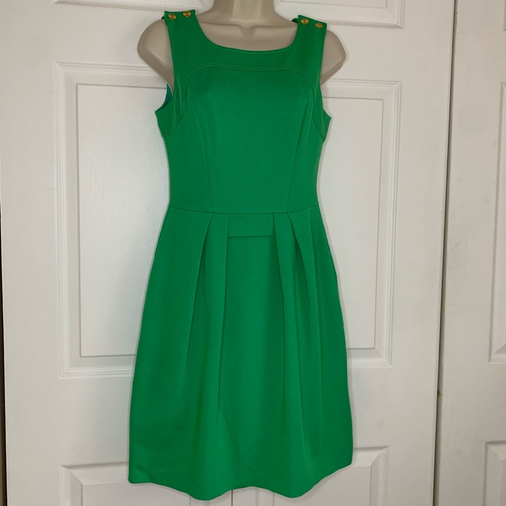 Trina Turk Vibrant Green Mini Dress Size‎ Small
